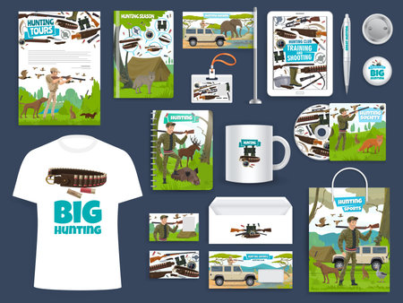 Vector of Hunting sport club corporate - ID:128162107 - Royalty Free ...
