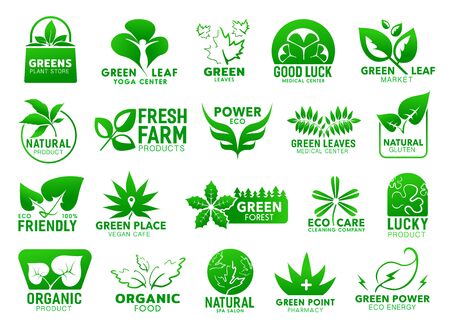 Leaf Logo design green color. Fresh life, nature symbol or sign. For  cosmetics or health, spa brand Stock Photo - Alamy