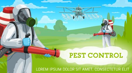 Agricultural pest control vector design.のイラスト素材