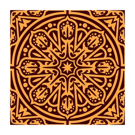 Oriental carpet or patterns with arabic ornamentsのイラスト素材