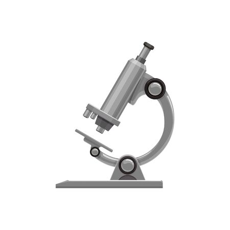 Microscope isolated chemistry and biology research tool.のイラスト素材