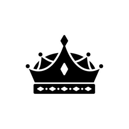 Heraldic crown royal emblem. Vector isolated king or queen crown, imperial coat of arms symbolのイラスト素材