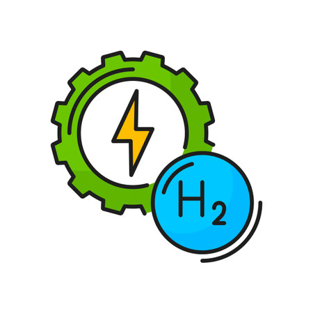 Vector of Hydrogen green energy color - ID:1-190933217 - Royalty Free ...
