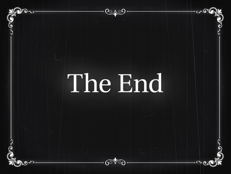 Silent movie cinema vintage border film end screen. Video industry vintage backdrop, cinematography antique screen border or cinema theater black vector frame. Hollywood silent movie end backgroundのイラスト素材