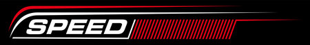 Sport car racing emblem, drifting vehicle sticker, high speed rally sport decal print. Vector...