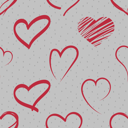 Seamless pattern with blue and white hearts. Vector illustration.の写真素材