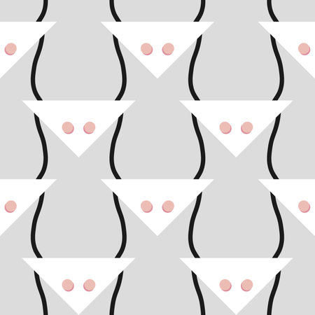 Geometrical Seamless Pattern vector. Texture, background.のイラスト素材