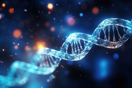 Helix structure of dna, scientific biological backgroundの素材