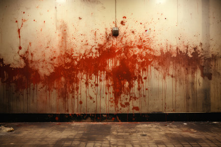 Old wall with blood stainsの素材