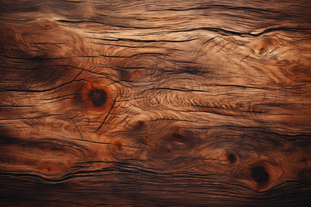 Texture of dark old wood plank closeupの素材