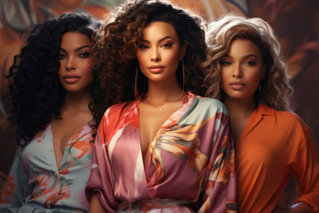 Portrait of beautiful young womenの素材