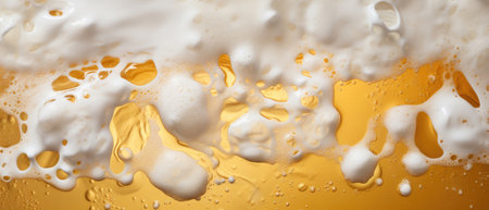 Beer foam in a mug background textureの素材