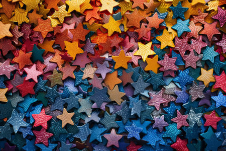 Colored abstract background with starsの素材