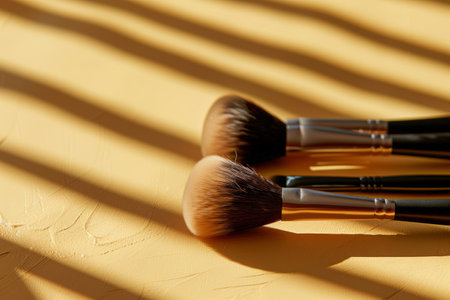 Set of professional makeup brushesの素材