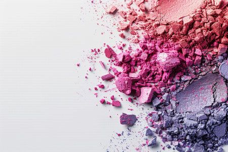 Scattered makeup shadows palette samplesの素材