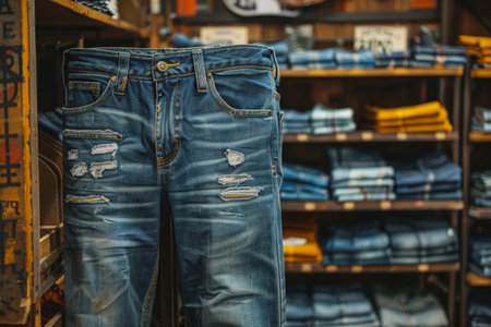 second hand jeans in the storeの素材