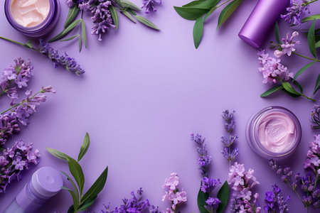 Cosmetics make-up scene advertising backgroundの素材