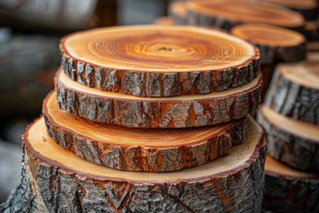 Wood cuts, sawn wood samplesの素材