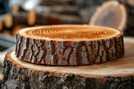 cut tree trunk, wood samplesの素材