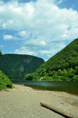 Mountains and Hills along the Delaware River. の写真素材