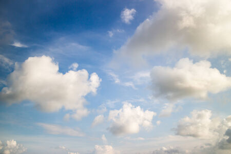 cloudy blue skyの写真素材