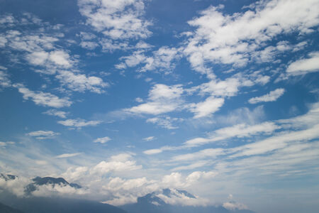 cloudy blue skyの写真素材