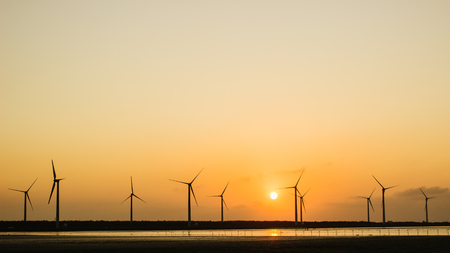 Wind turbinesの写真素材