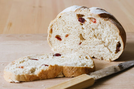 whole grain bread with cranberryの写真素材