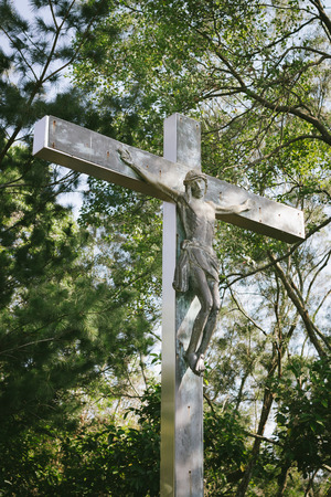jesus christ on the crossの写真素材