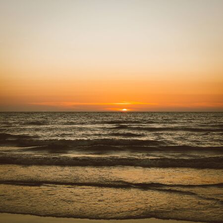 sunset beachの写真素材