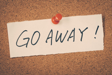 Go awayの写真素材