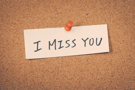 I miss youの写真素材