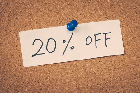 20 twenty percent offの写真素材