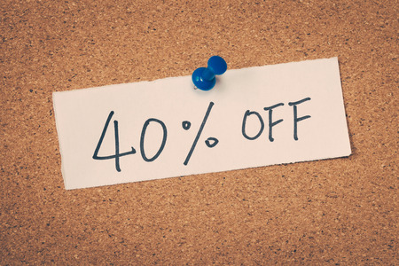 40 forty percent offの写真素材