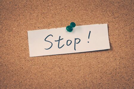 Stopの写真素材
