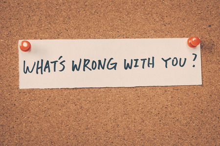 What's wrong with youの写真素材