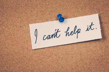 I can't help itの写真素材