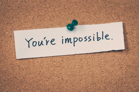 You're impossibleの写真素材