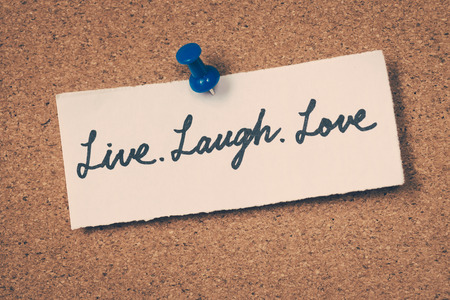 Live laugh loveの写真素材