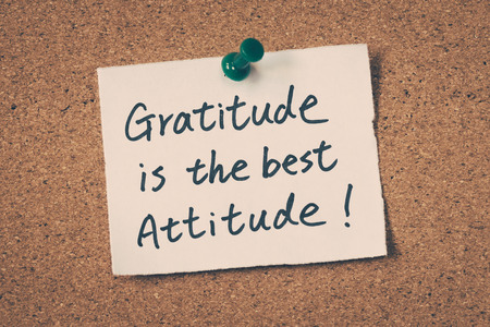 Gratitude is the best attitudeの写真素材