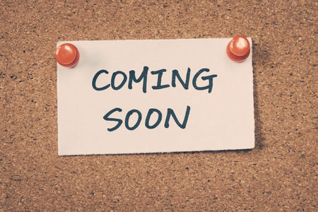 Coming soonの写真素材