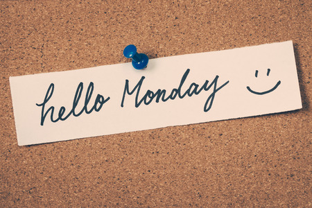 hello Mondayの写真素材