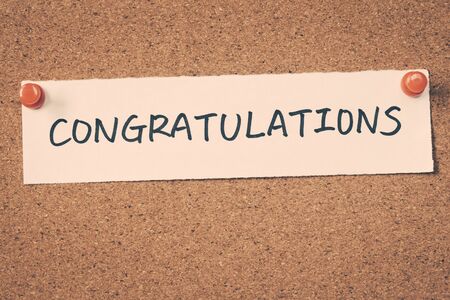 congratulationsの写真素材