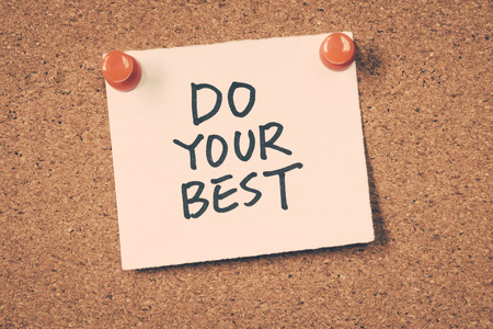 do your bestの写真素材