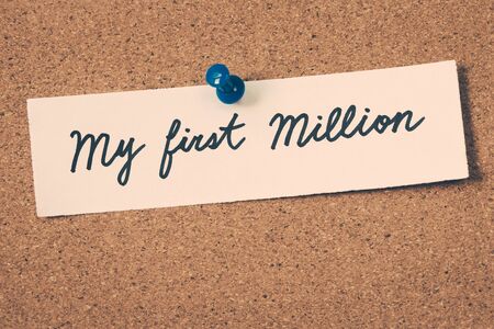 my first millionの写真素材
