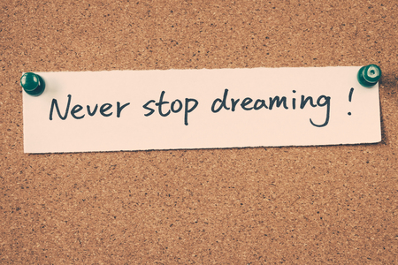 never stop dreamingの写真素材