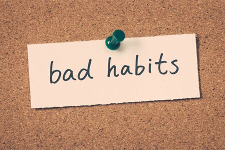 bad habitsの写真素材