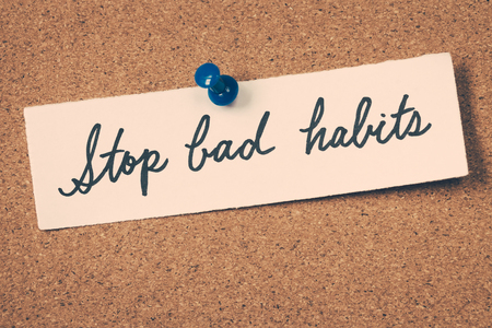 stop bad habitsの写真素材