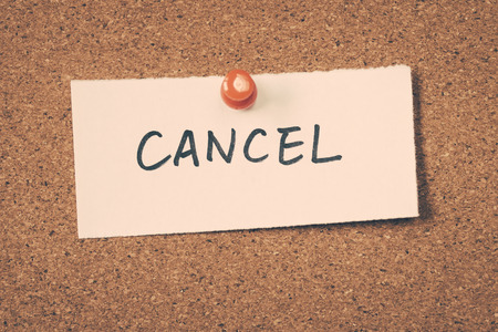 cancelの写真素材