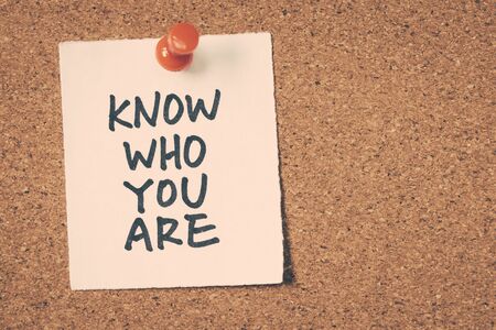 know who you areの写真素材